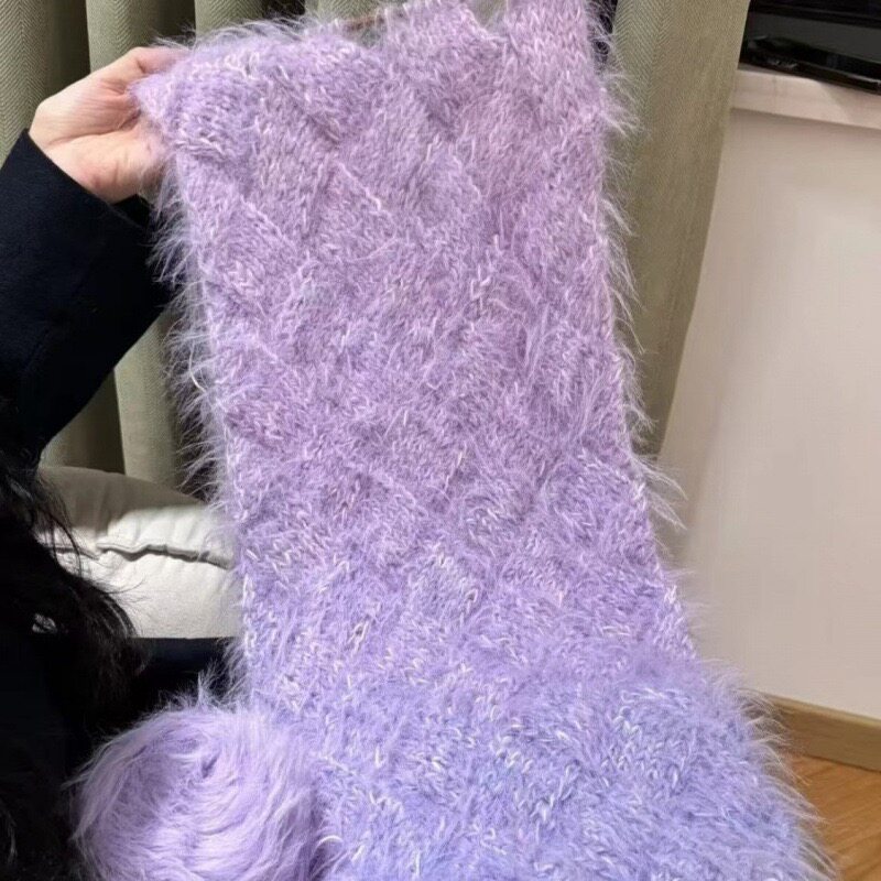 白桦渐变围巾手工编织送男女朋友diy毛线自己织送朋友手工礼物