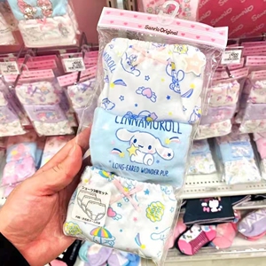 日本正品三丽鸥Sanrio美乐蒂凯蒂猫卡通宝宝儿童抗菌纯棉内裤100%
