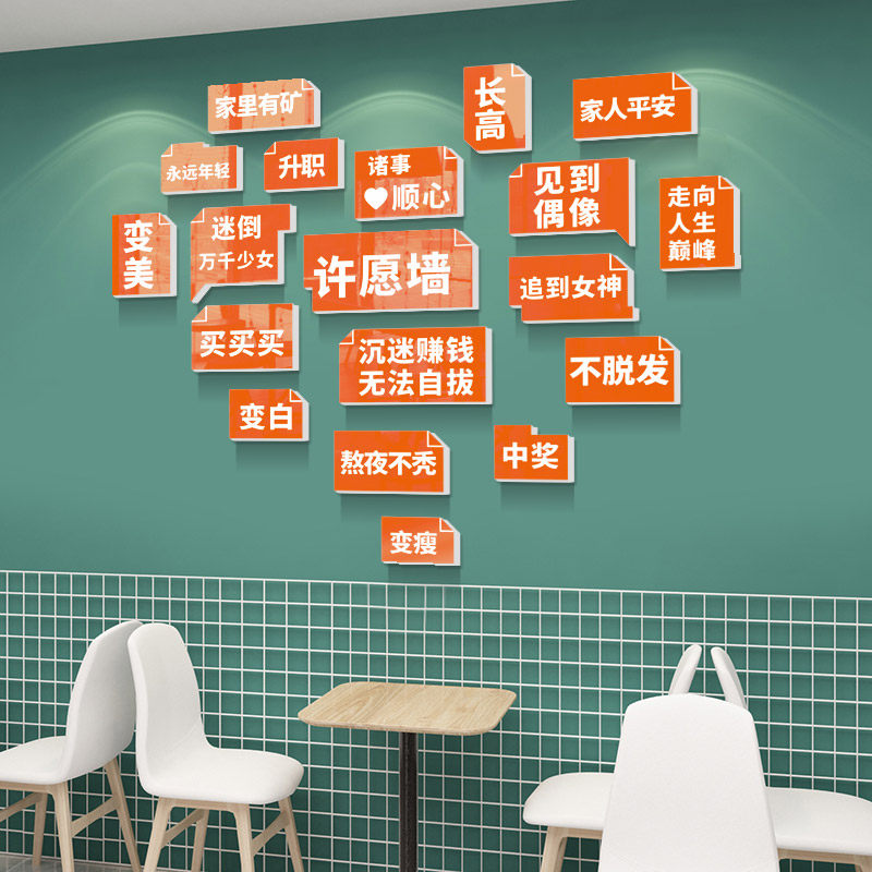 豫步网红打卡背景板许愿墙面