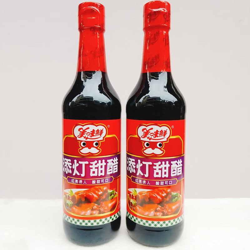 美味鲜添灯甜醋500ml广东猪脚姜甜醋2.5度食醋月子醋烹饪炒菜甜醋
