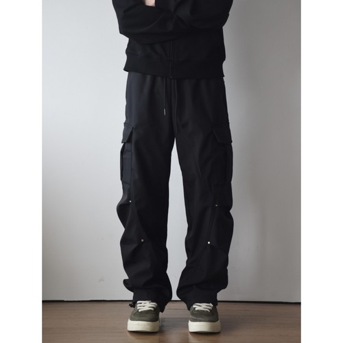 X1617美式高街伞兵工装裤直筒裤