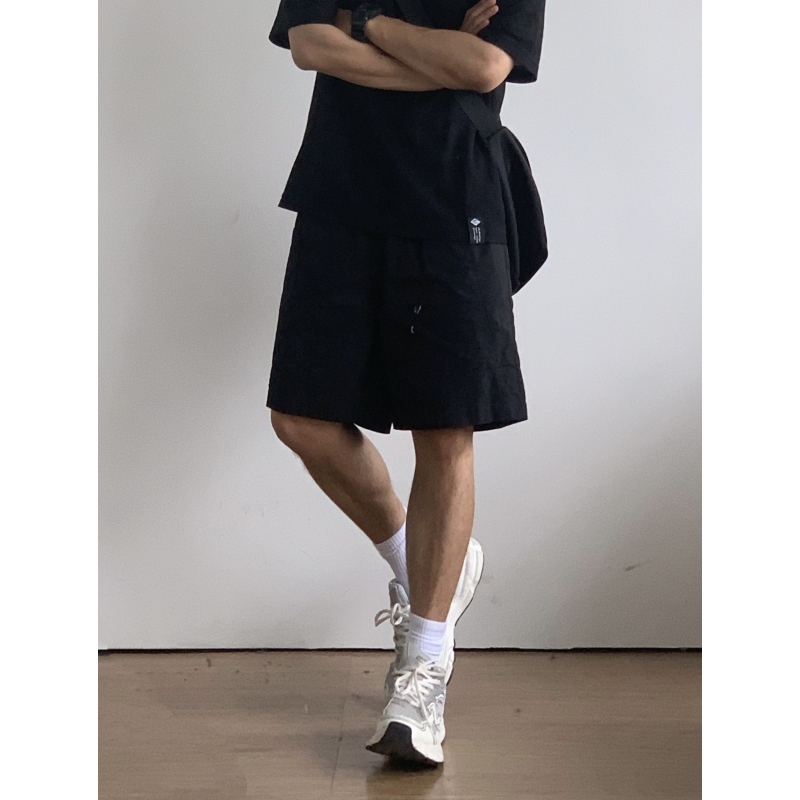 X1617休闲透气宽松复古工装短裤