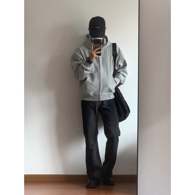 显高X1617美式短款卫衣