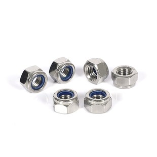 尼龙橡胶防松锁紧螺母 2205不锈钢防松自锁紧螺母螺帽 304 a316