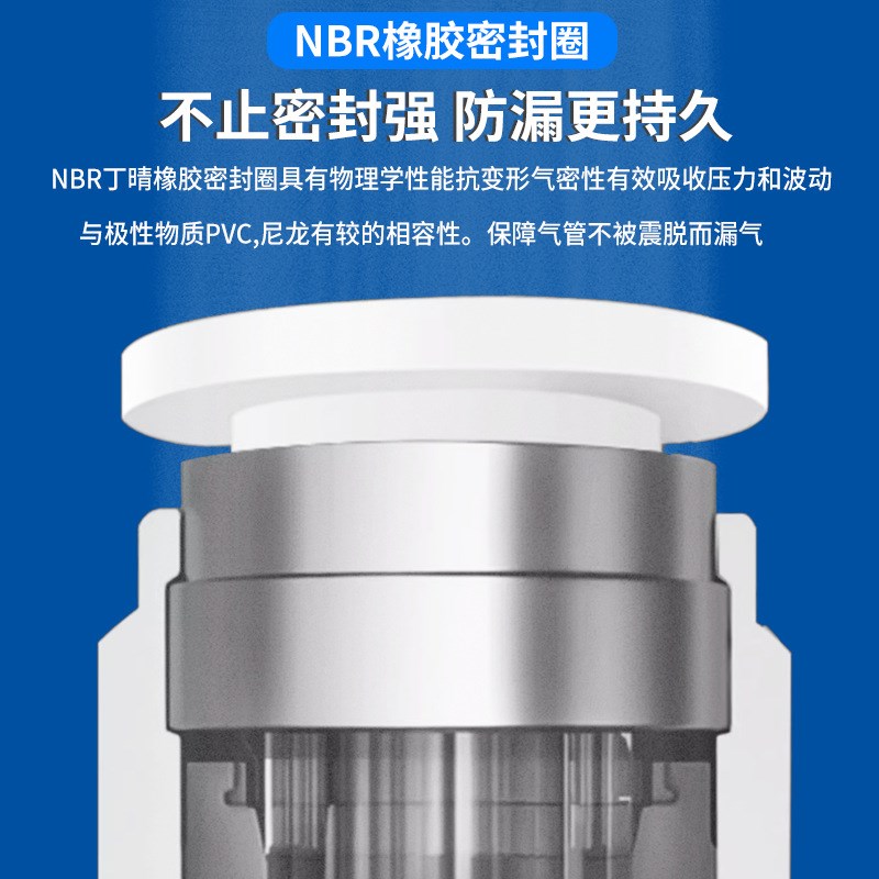 PZA6四通气管快速接头PU直通PE塑料气动气O管十字型形快速快插接