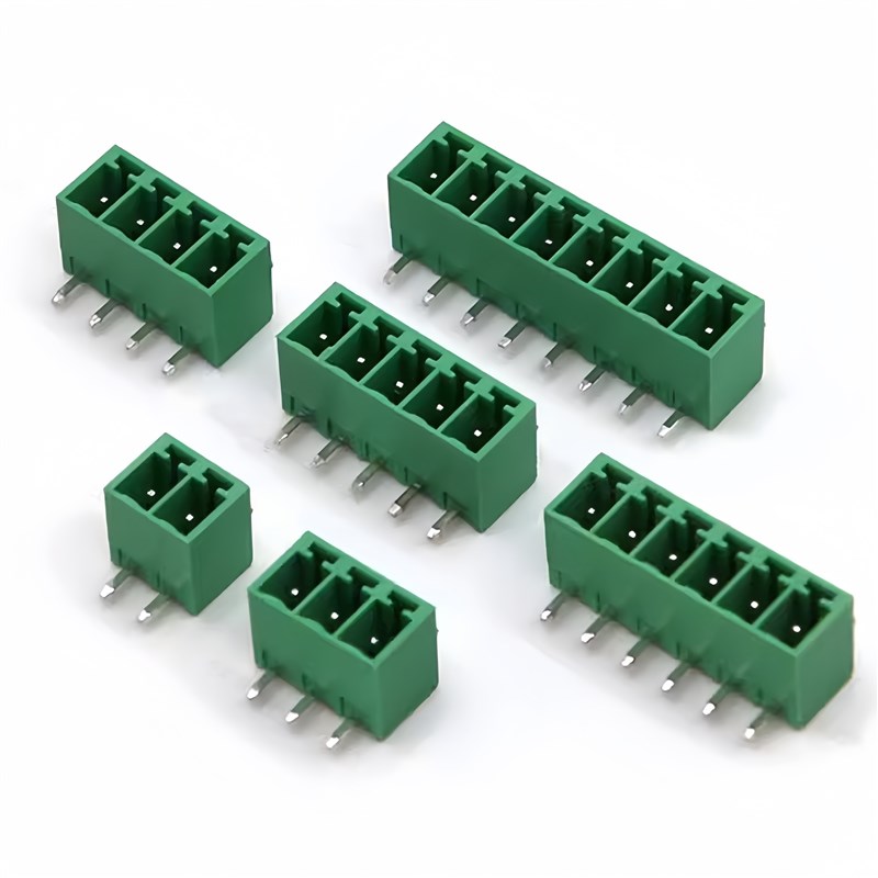 15EDGK3.81MM 弯/直针座2/3/4/5/6/8/9P-12P插拔式接线端X子KF2ED