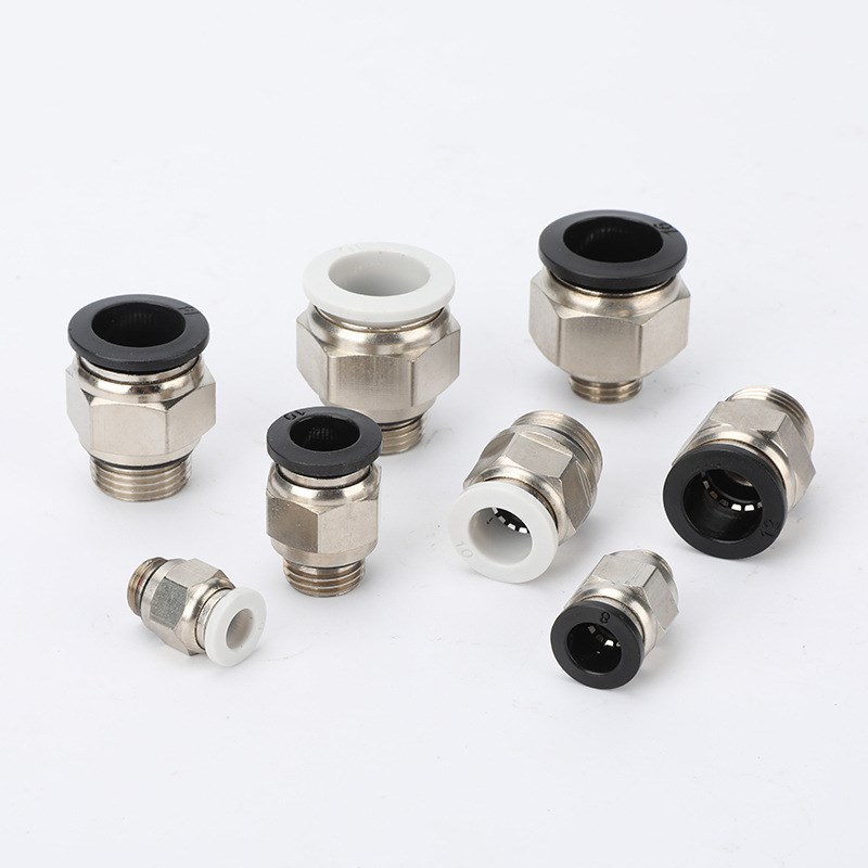 PC直通bG螺纹系列气动气管快速接头 直通G螺纹PC8-G02/6-01/10-03