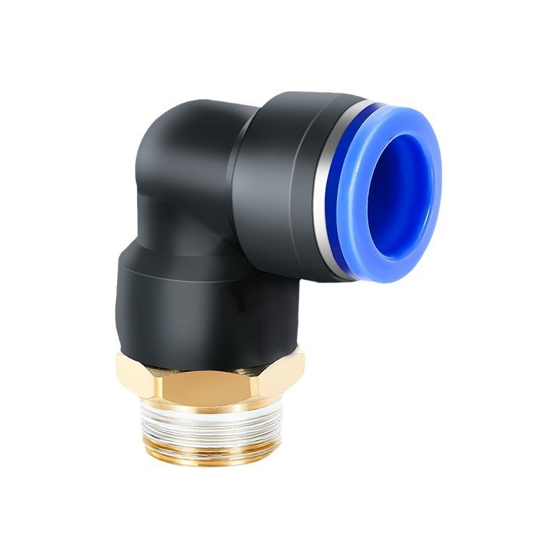 PL气动气管快速直角接头快插螺纹弯头气缸6/8/10-M5/01/Z02/03