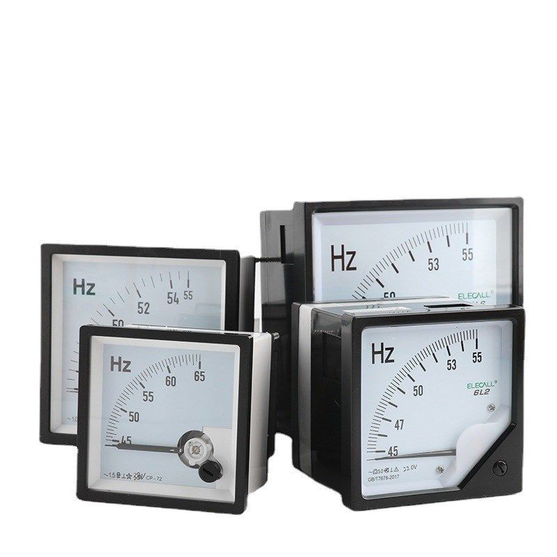 指针式交流频率表45-55Hz赫兹表100/220C/380V 6L2 42L6 CP-72/96