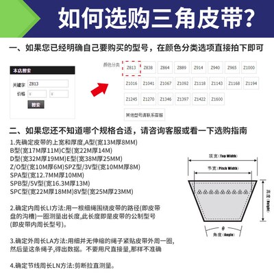 三角皮带A型 A1020 A1060 A1120 A1150 A1168 A1200 A1250