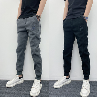 宽松哈伦休闲运动小脚裤 青年男士 痞帅灯芯绒高级ins束脚裤 春秋季