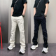 2025年秋冬季 休闲牛仔裤 潮牌百搭纯色微喇叭青年男士 弹力原创爆款