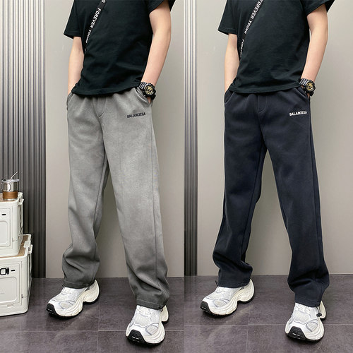 春秋网红时尚字母印花渐变休闲裤