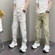 薄款 宽松哈伦青年男士 潮流韩版 2025年夏季 直筒弯刀裤 美式 休闲长裤