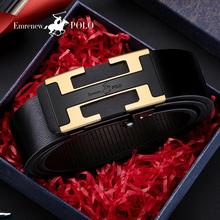 EMRENEWPOLO/安普里保罗H皮带男款真皮自动扣裤H2024新款休闲腰带
