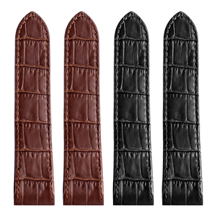 真牛皮表带适配卡地亚山度士Santos100 W20073X8 W20112Y1 2023mm