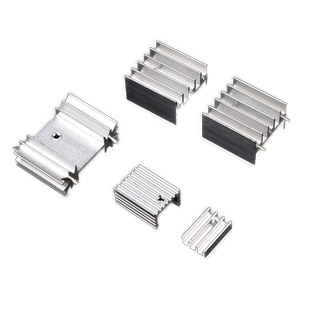 铝散热片 TO-220 三极管 MOS 稳压管 电子散热块专用25*23.5*15.5