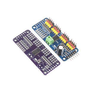 16路PWM Servo舵机驱动板模块 机器人控制器 IIC接口驱动
