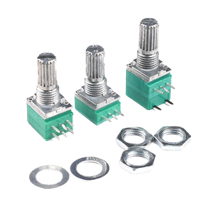 RK097NS/G/N单联双联B5/10/20/50/100K音响功放密封电位器带开关