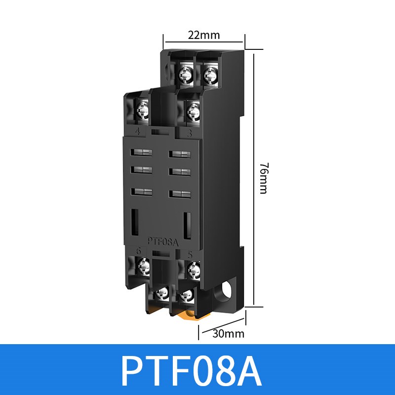 PYF08A中间继电器底座PTF08APYF14A圆八角时间继电器底座PF083A