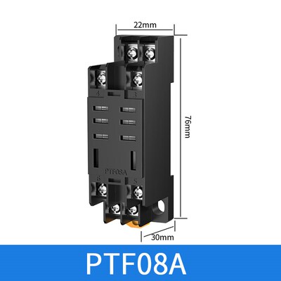 PYF08A中间继电器底座PTF08APYF14A圆八角时间继电器底座PF083A