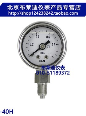 布莱迪 轴向全不锈钢耐震压力表YTHN-040.ZO.531.M10   YTN-40HZ