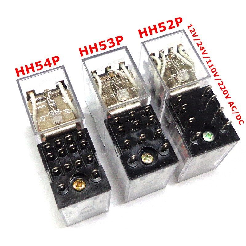 小型中间电磁继电器HH54P HH53P  HH62P 交流AC12V 24V 220VHH52P