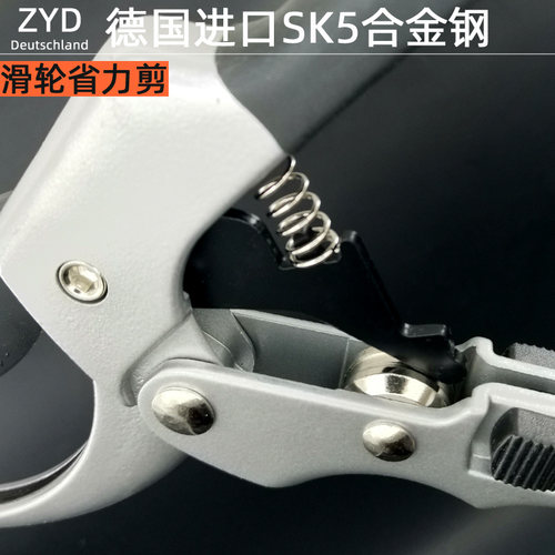 树枝剪花卉花枝剪SK5不锈钢德国进口园艺手剪刀省力桑剪果枝修剪