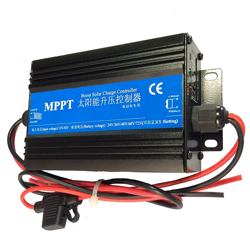 MPPT太阳能升压控制器电动车充电器光伏发电48V60V72V电动车通用