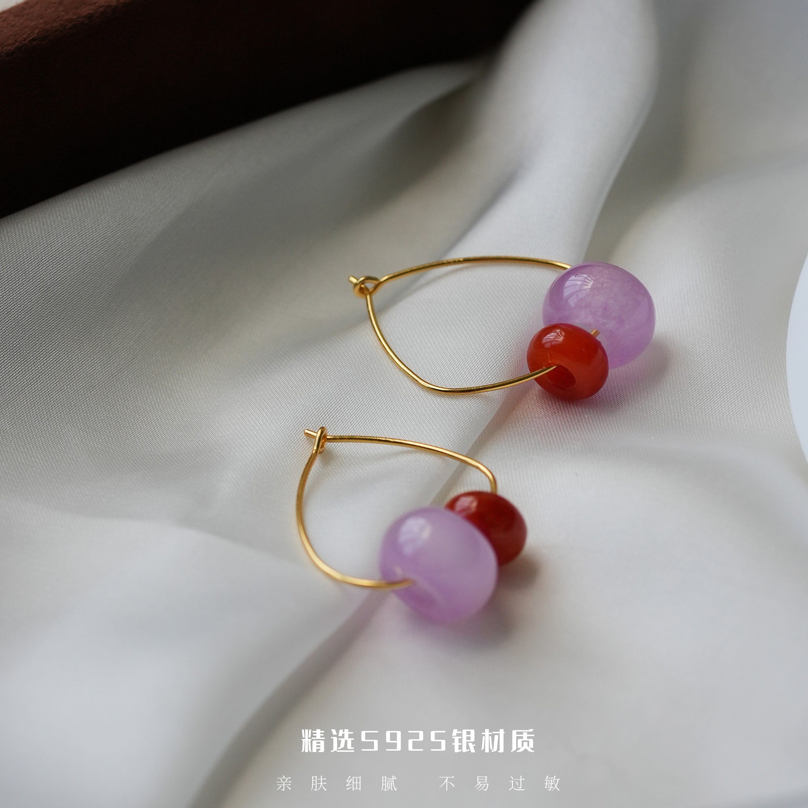 秋冬优雅紫色珠珠耳扣气质复古简约温柔甜美耳圈,饰品/流行首饰/时尚饰品新,银饰耳饰,淘宝优惠券,粉丝福利购,淘宝优惠卷