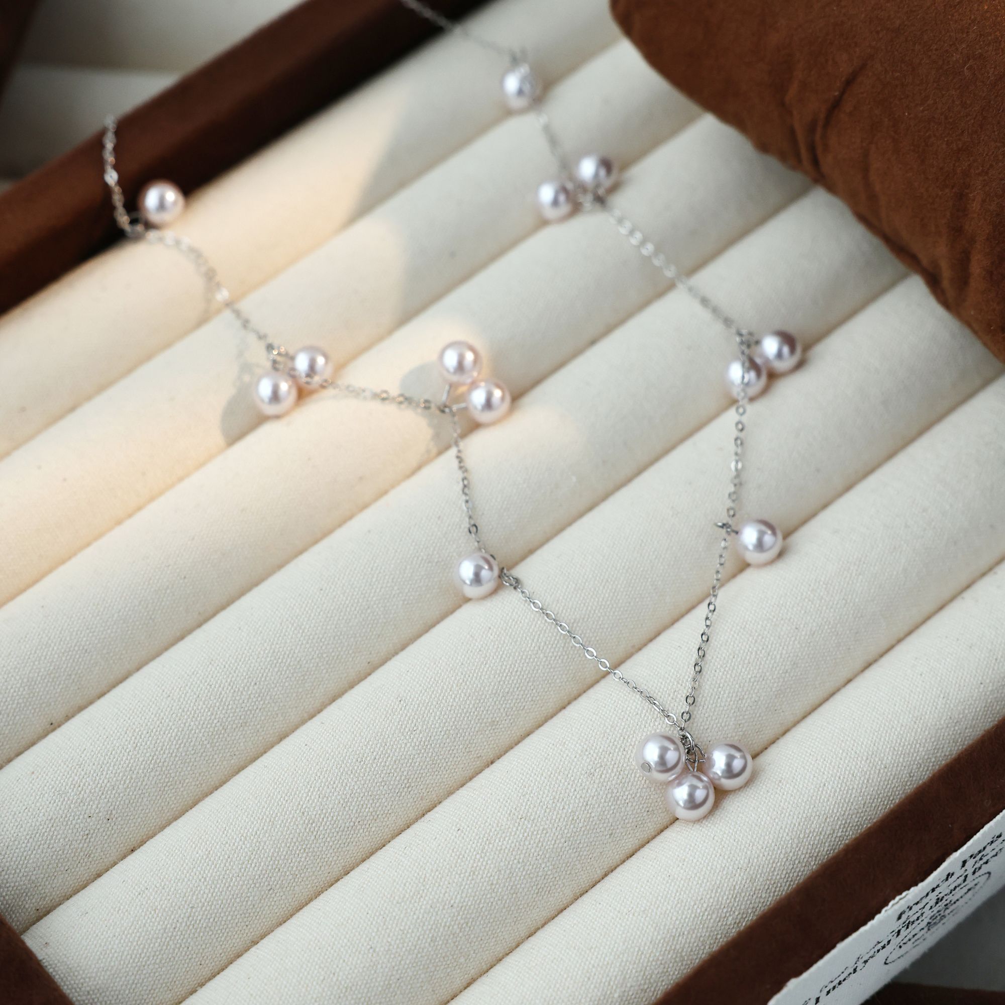 曼塔玫瑰紫珠星河项链甜美锁骨链