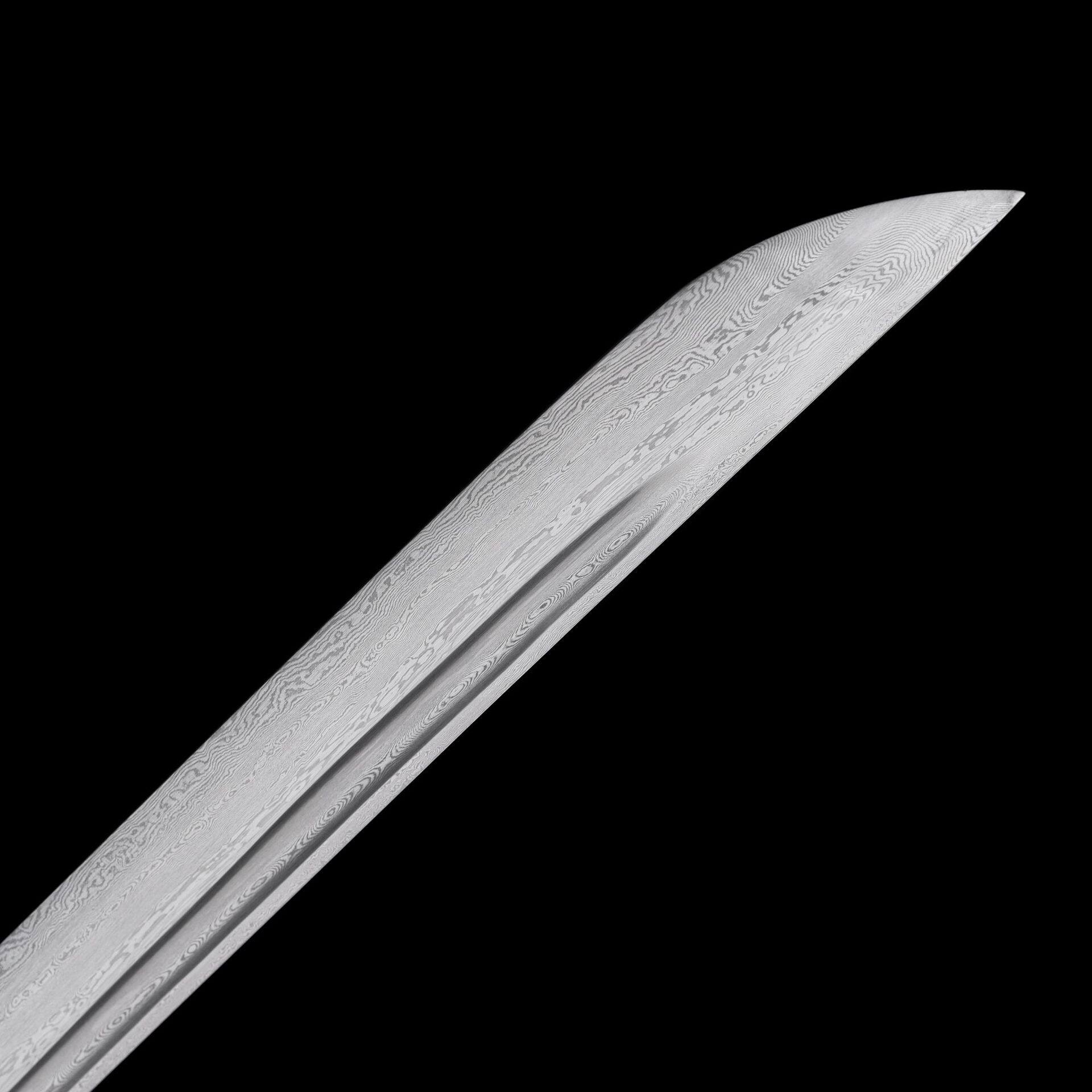 龙泉市刀剑一体花纹钢65式指挥刀骑兵仪刀Katana影视冷兵器未开刃