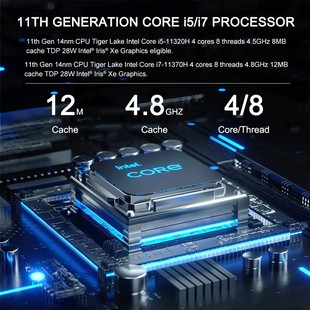 i9 12900H迷你主机4G独显i712700H独显一体机微型迷你电脑mini pc