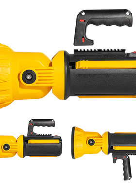 新品新款多功能充电LED探照灯强光手电户外大功率照明COB手提灯