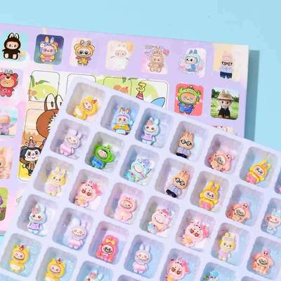 拉布布洞洞乐拉不不东东乐labubu抽抽乐男女孩盲盒公仔挂件钥匙扣