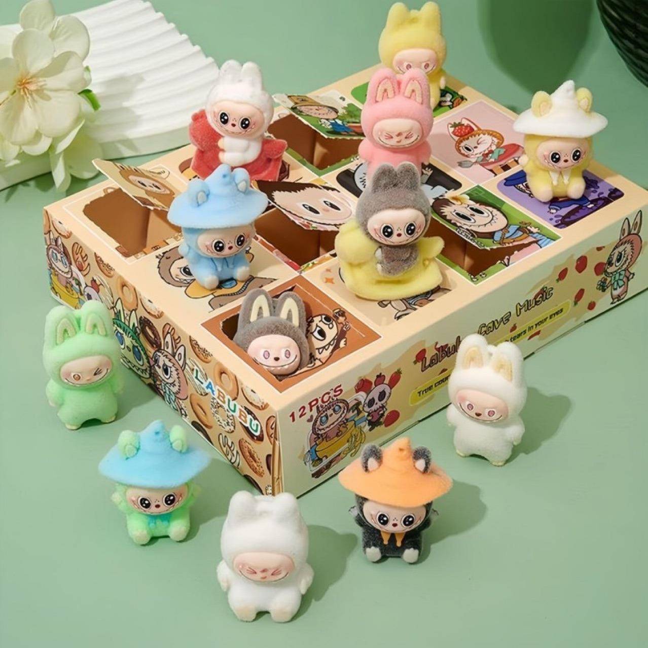 labubu洞洞乐拉布布抽抽乐盲盒公仔玩偶儿童礼物挂件手办玩具礼品