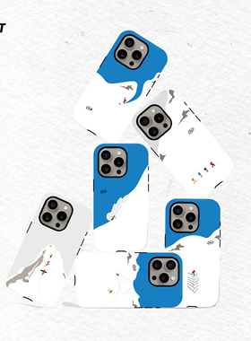 FRRT原创设计 Backcountry Skiing 单双板AT登山滑雪菲林手机壳适用于13141516promax