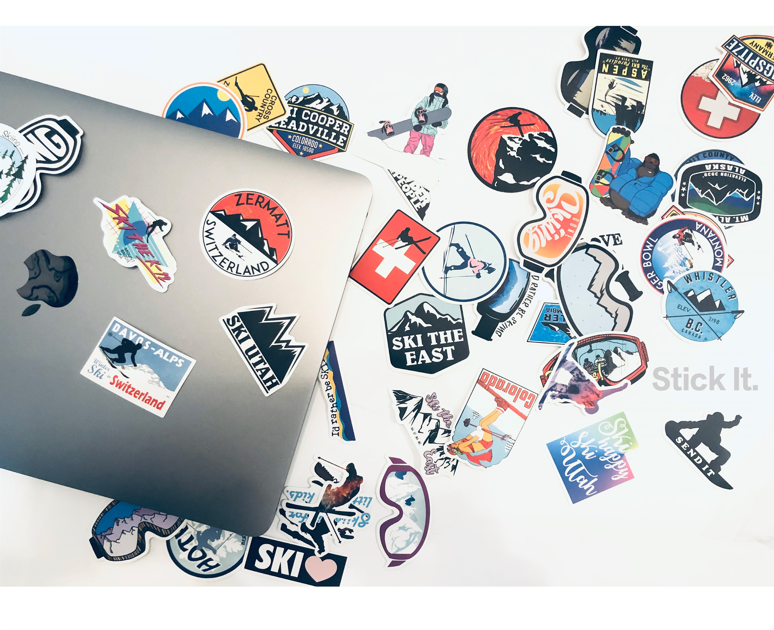 滑雪防水贴纸单板双板胜地