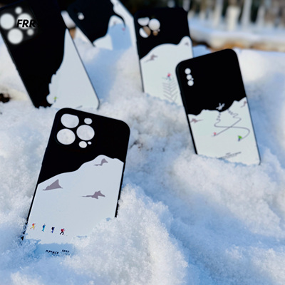 FRRT苹果华为液态硅胶滑雪手机壳