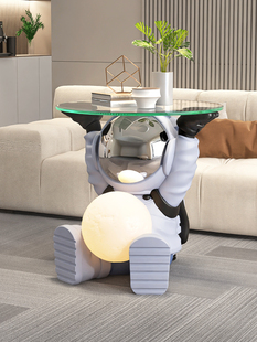 宇航员客厅落地边几装 饰摆件电视柜沙发旁茶几床头灯生日乔迁礼物