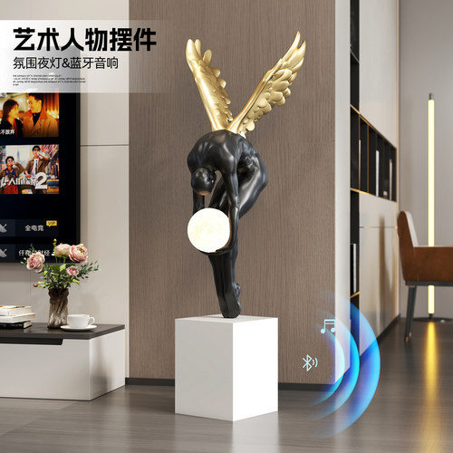 艺术人物高级感落地雕塑