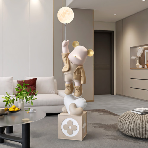 高级感暴力熊落地摆件氛围灯