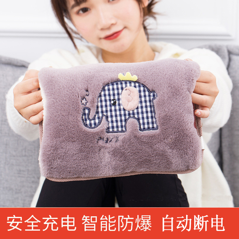 充电防爆正品热水袋毛绒可爱