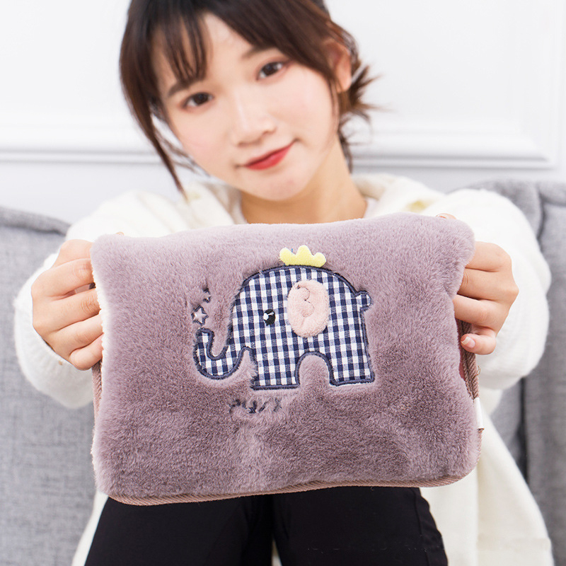 热水袋防爆充电式暖水袋女毛绒可爱电暖手宝可爱被窝专用学生宿舍