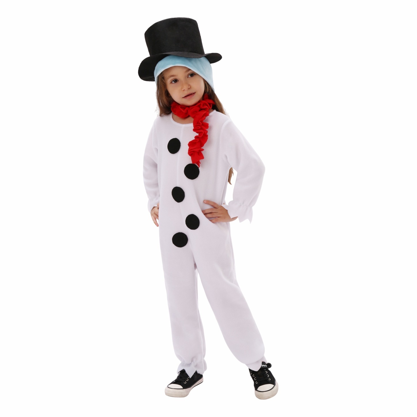 欧美拉丁雪人连体服冬儿童演出服