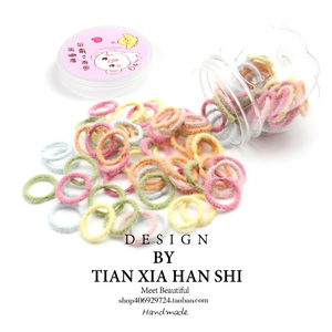 韩国小号儿童发圈宝宝扎头发皮筋不伤发糖果色发绳小女孩头绳发饰