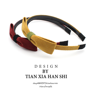 韩国儿童发箍发饰女童简约蝴蝶结百搭小女孩公主防滑头箍甜美发饰