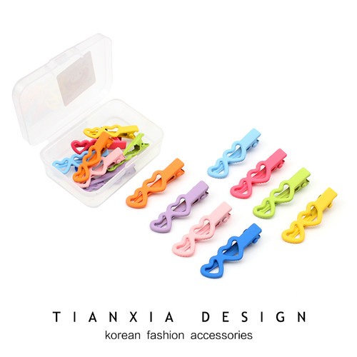 其他韩版女爱心迷你小发夹发卡