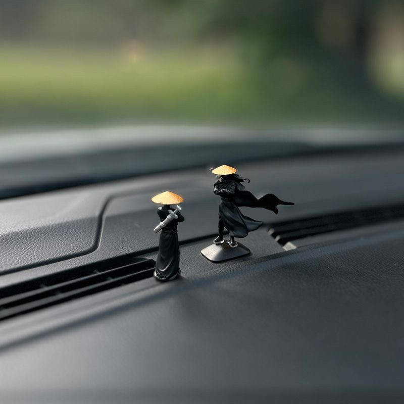 侠客行汽车窗边中控台摆件江湖古风车内公仔治愈系男生车内装饰品