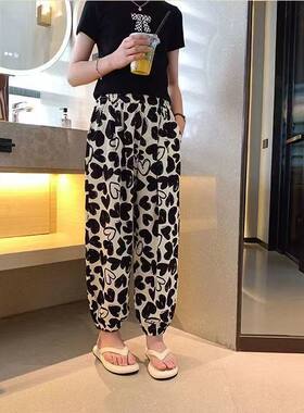 女童夏季裤子2026新款女孩防蚊裤夏装中大童炸街哈伦裤儿童运动裤